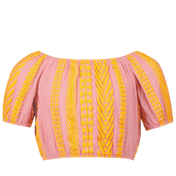 Devoción para niños chicas camiseta fluor naranja