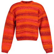 Suéter de meninas infantis msgm laranja laranja