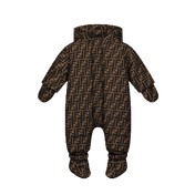 Fendi Baby Unisex Ski Suit Brown