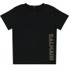 Balmain Baby Unisex Camiseta Negra