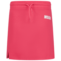 MSGM Kinder Rokje Fuchsia 4Y