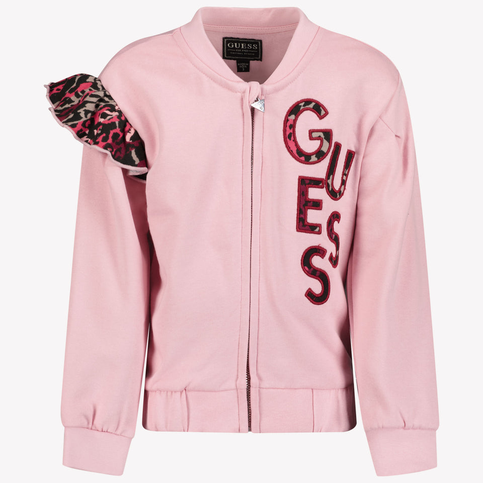 Guess Ragazzo Ragazze Maglia Rosa Chiaro