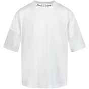 Palm Angels Enfant Garçons T-shirt Blanc