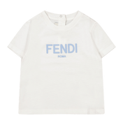 Fendi baby unisex t-shirt ljusblå