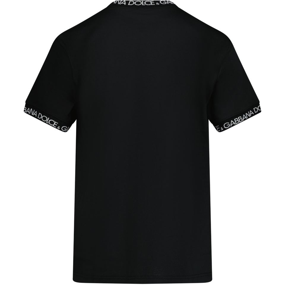 Dolce & Gabbana Kinder T-Shirt Zwart