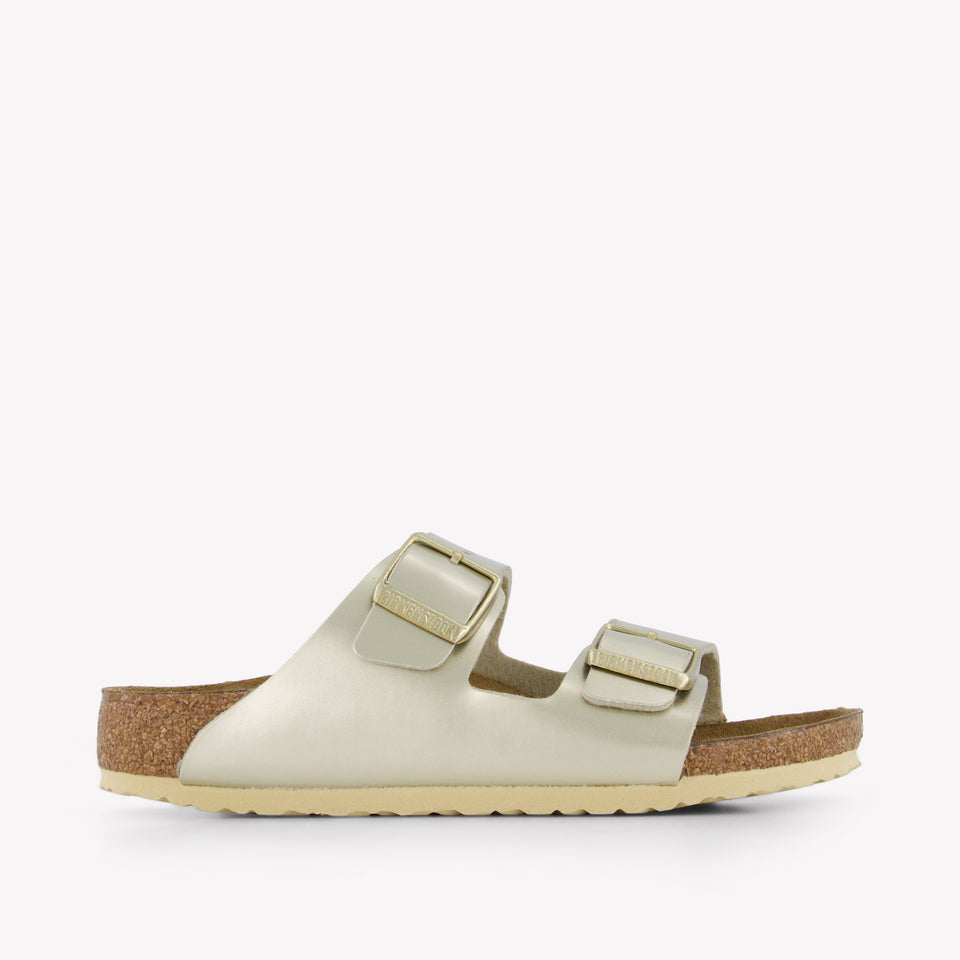 Birkenstock Arizona Ragazze Pantofole dentro Oro