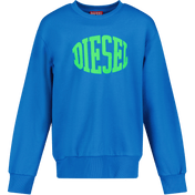 Suéter de garotos de crianças diesel azul