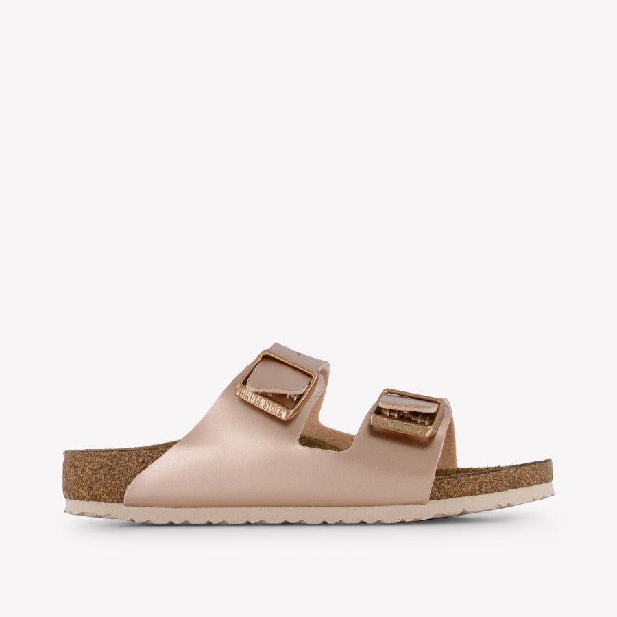 Birkenstock Arizona Ragazze Pantofole In Bronzo