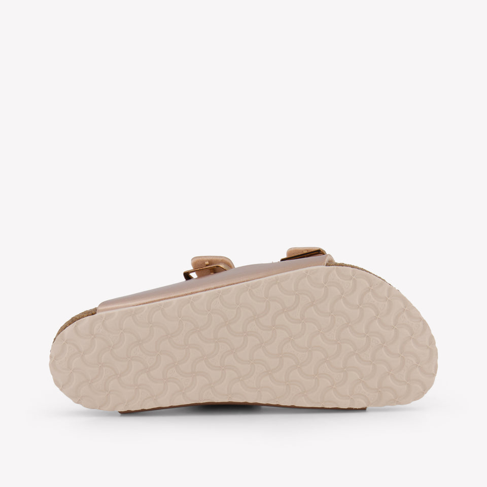 Birkenstock Arizona Filles Chaussons En Bronze