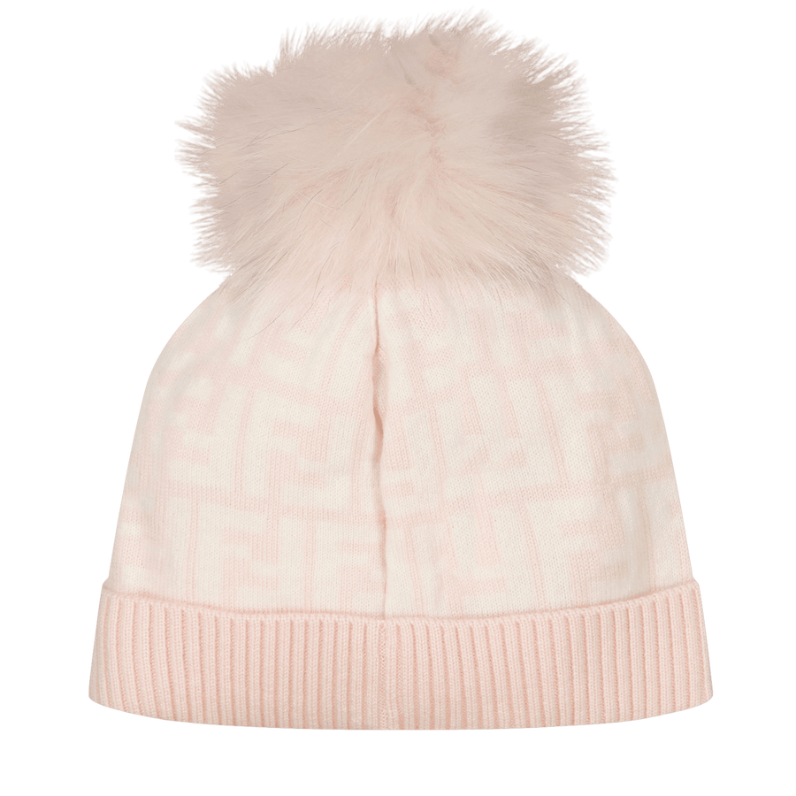 Fendi Baby Meisjes Muts Licht Roze