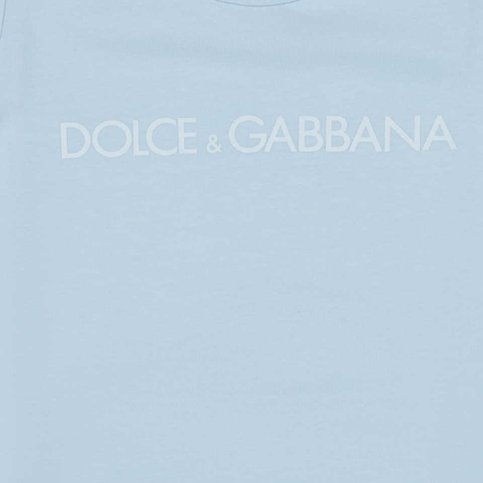 Dolce & Gabbana Baby Unisex T-Shirt Licht Blauw