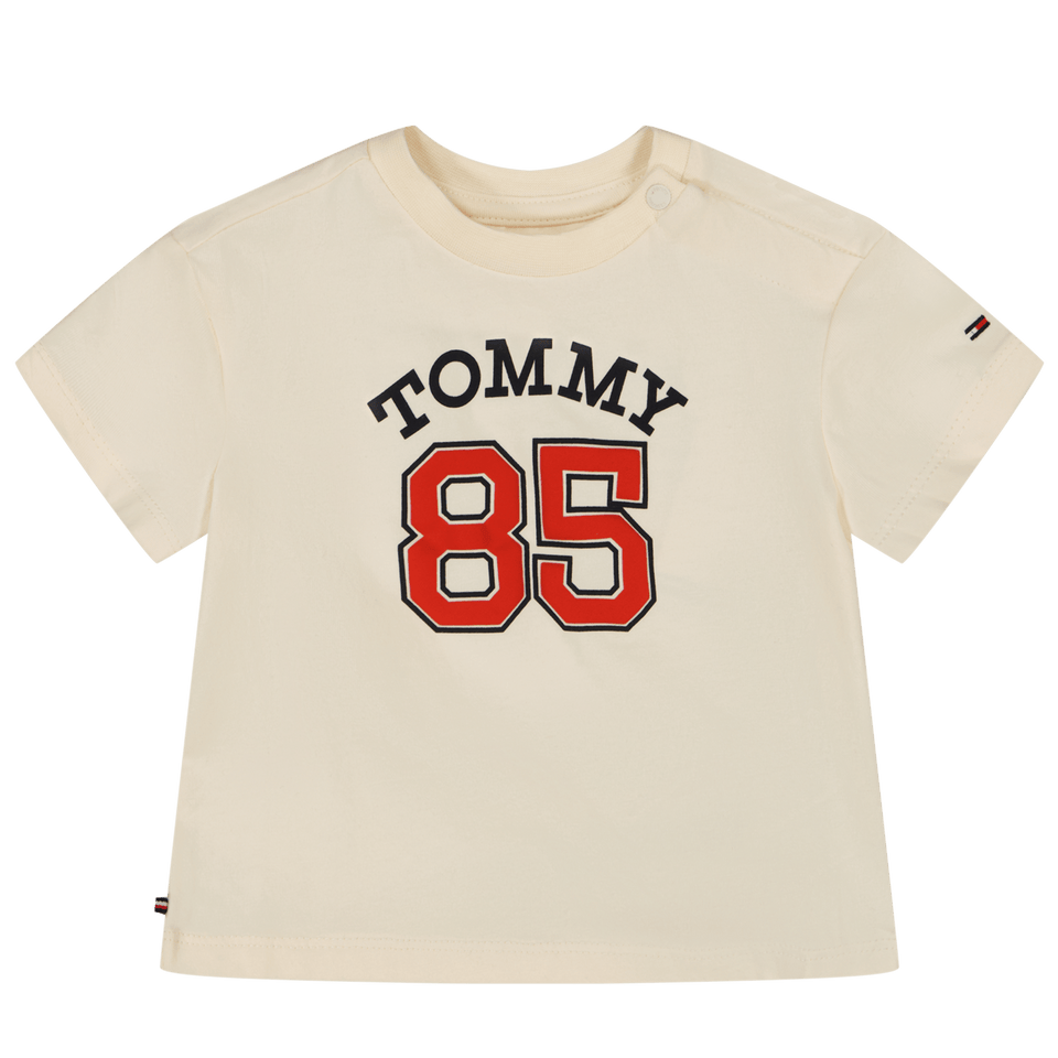 Tommy Hilfiger Baby Jongens T-Shirt Off White 62