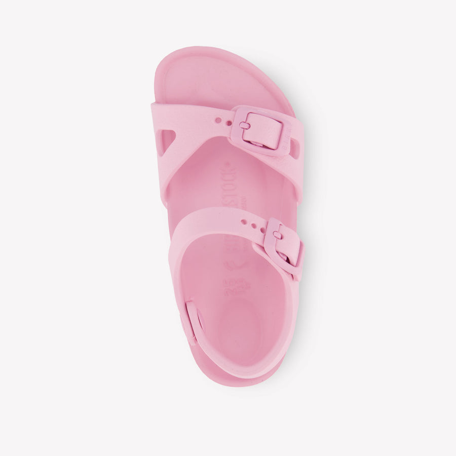 Birkenstock Rio Filles Sandales dedans Rose
