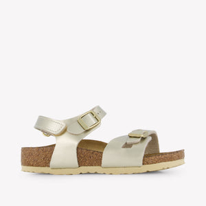 Birkenstock Rio Filles Sandales dedans Or