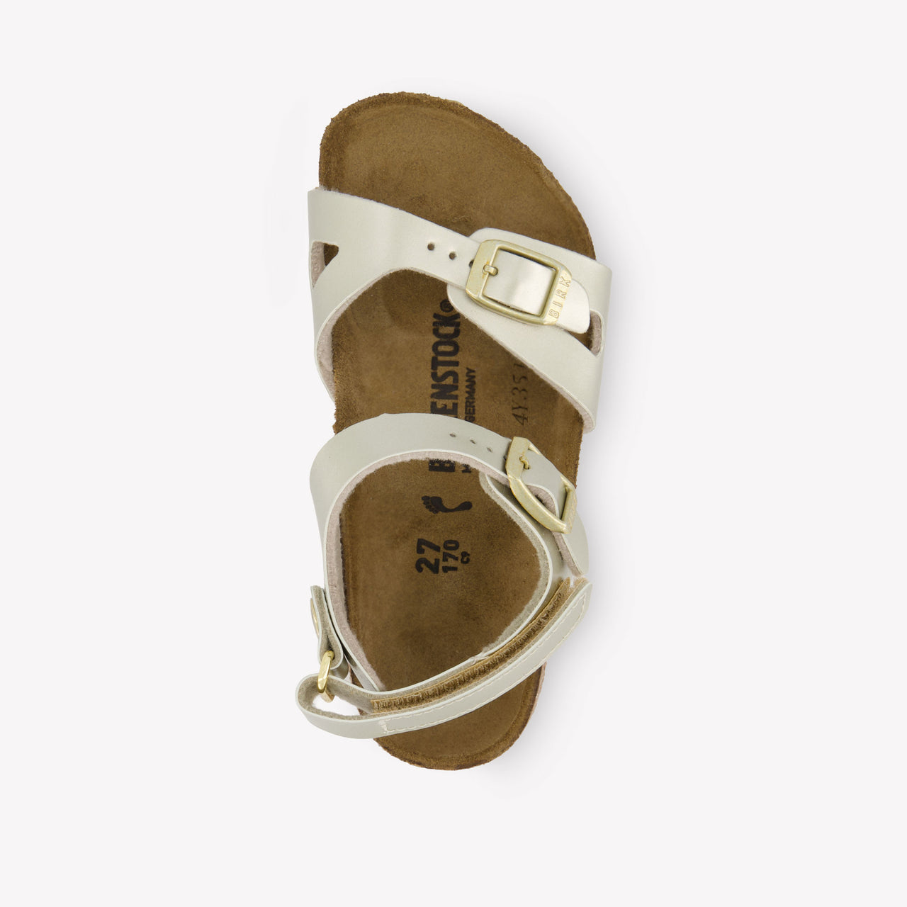 Birkenstock Rio Filles Sandales dedans Or