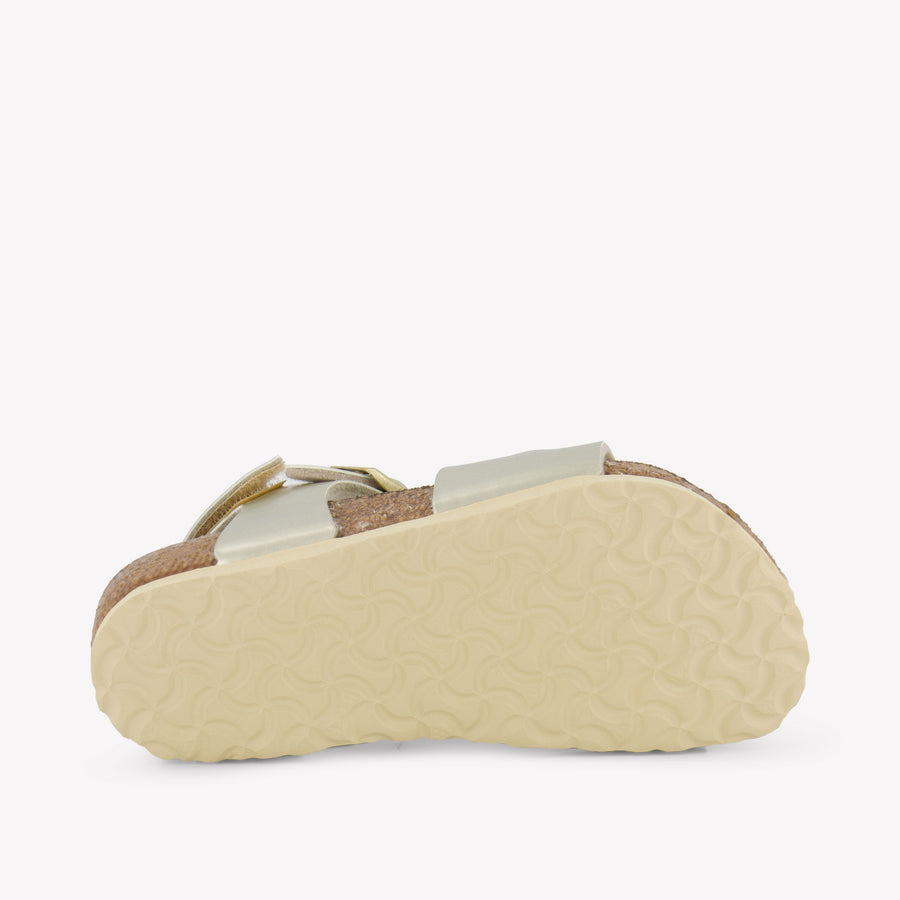 Birkenstock Rio Filles Sandales dedans Or