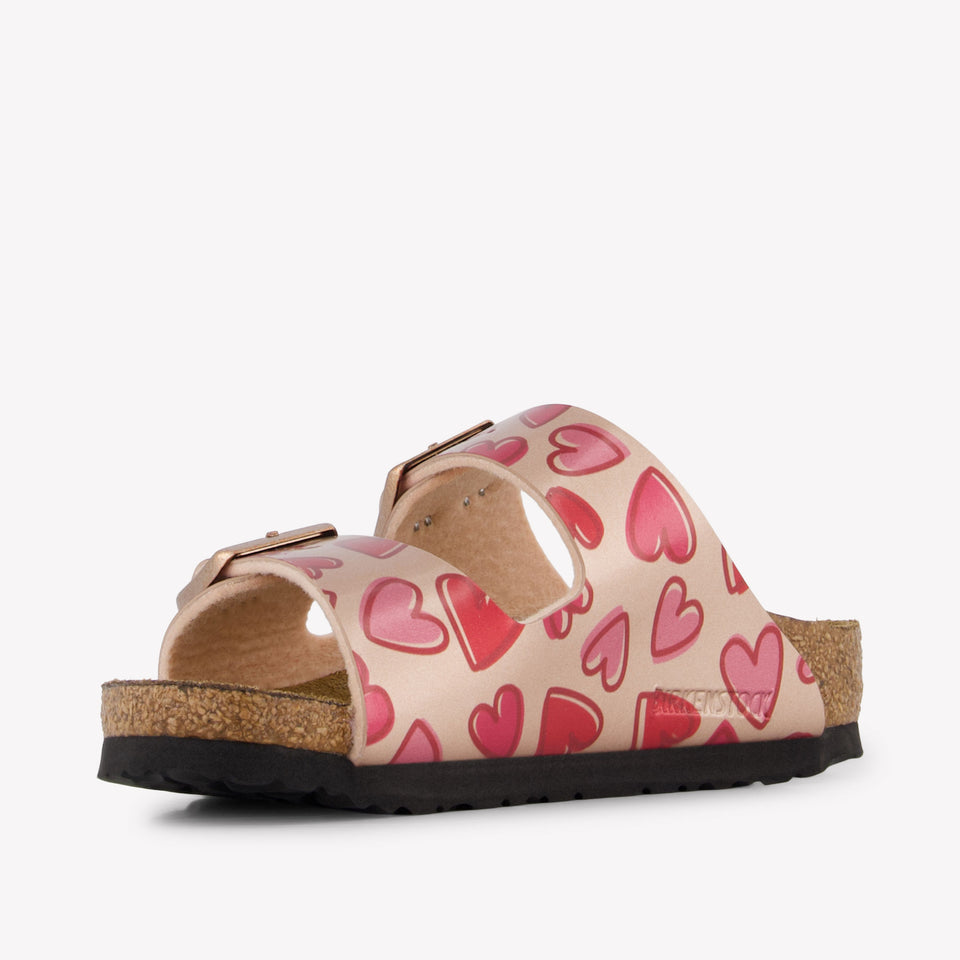 Birkenstock Arizona Ragazze Pantofole In Bronzo