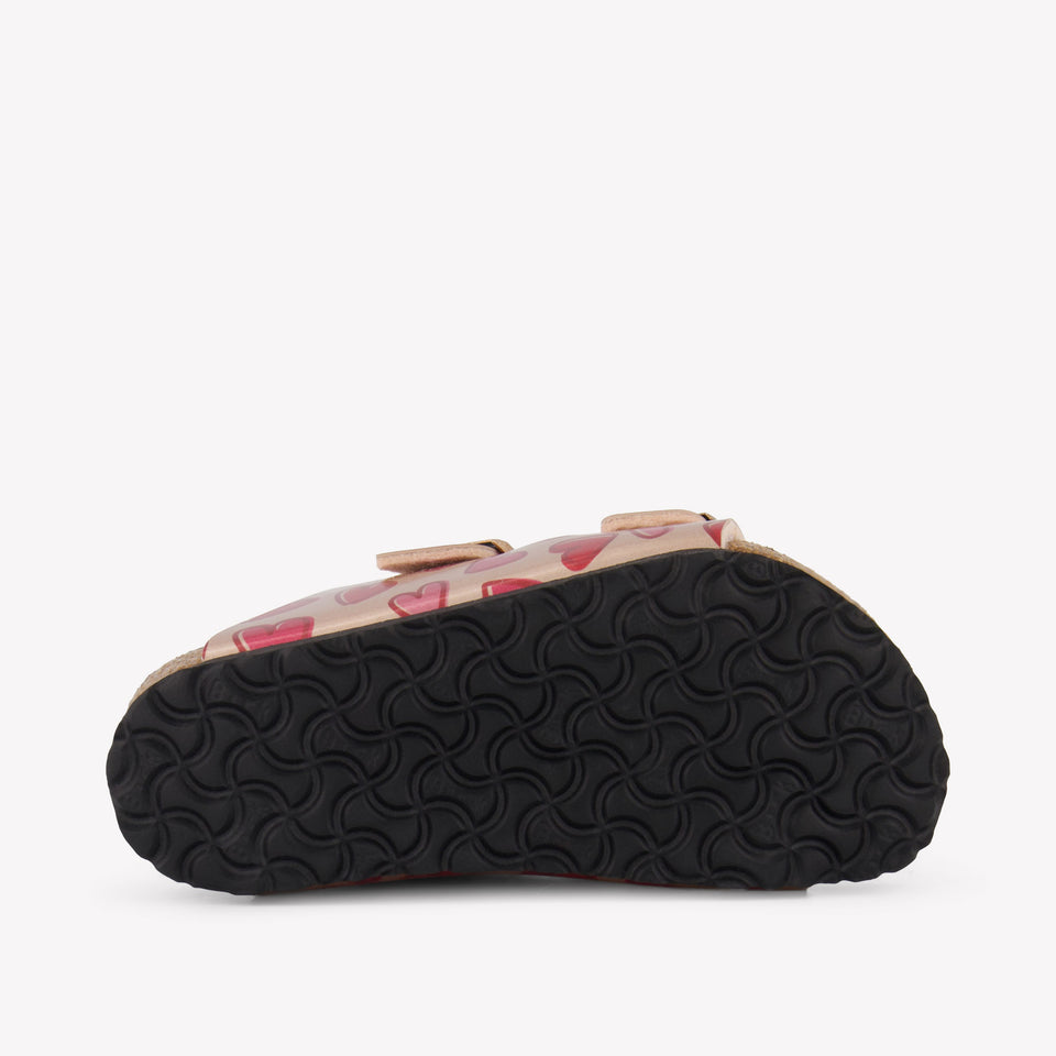 Birkenstock Arizona Ragazze Pantofole In Bronzo