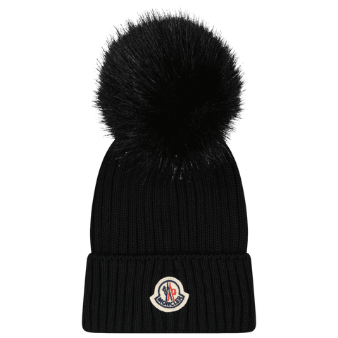 Moncler Kids Girls Hat Black