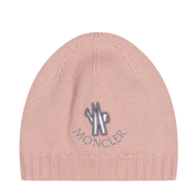 Moncler bambine hat cappello rosa chiaro