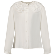 MonnaLisa Kind Mädchen Bluse aus weiß