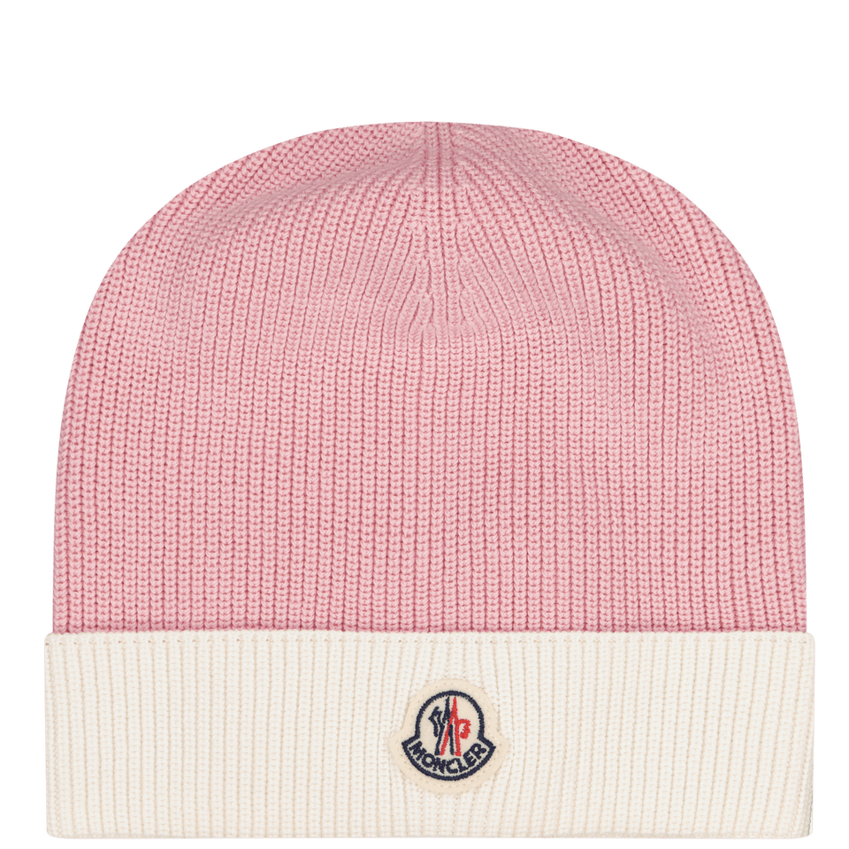 Moncler velamo girls hat pink