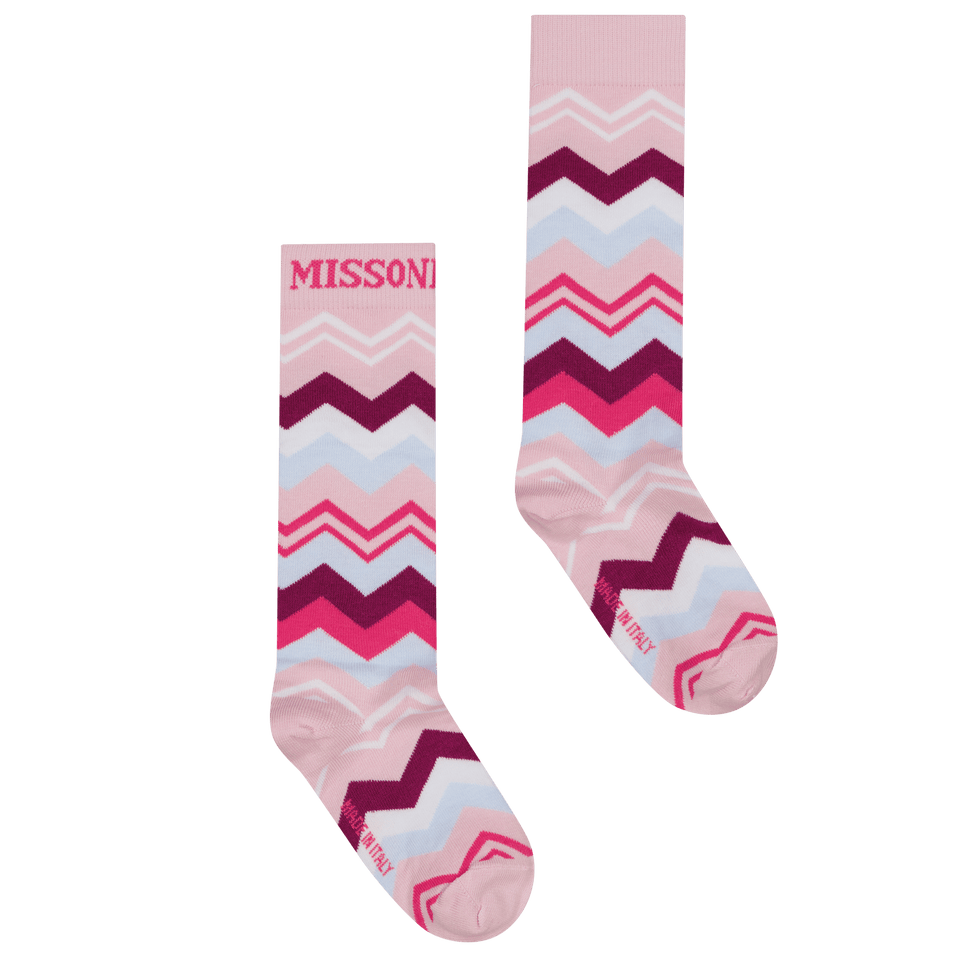 Missoni Kinder Meisjes Sokken Licht Roze 26