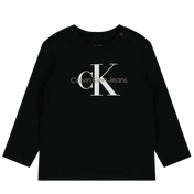T-shirt Calvin Klein Baby Unisex czarny