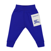 Burberry Bébé Garçons Pantalon Bleu Cobalt