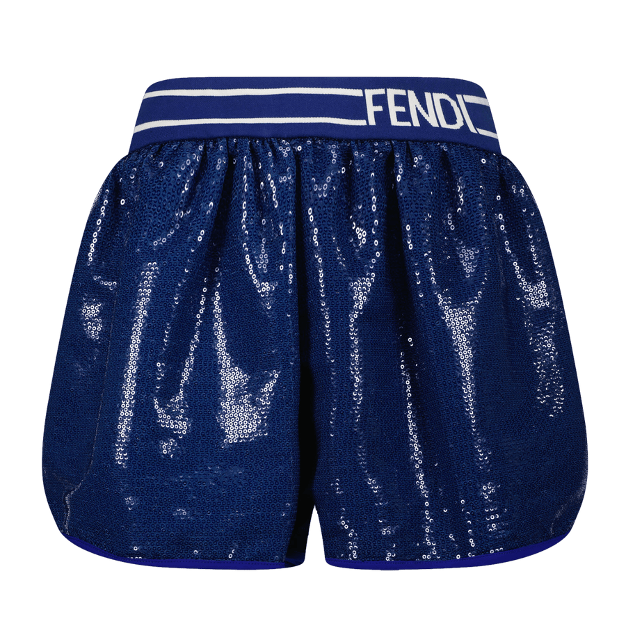 Fendi Kinder Meisjes Shorts Blauw 4Y