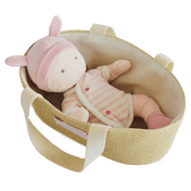 Doudou et compagnie baby baby in reiswalk rosa
