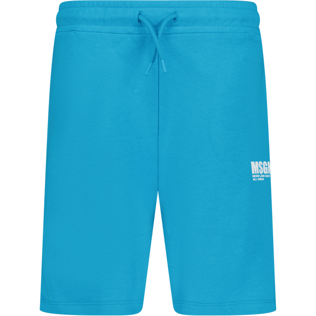 MSGM Kinder Shorts Turquoise 4Y