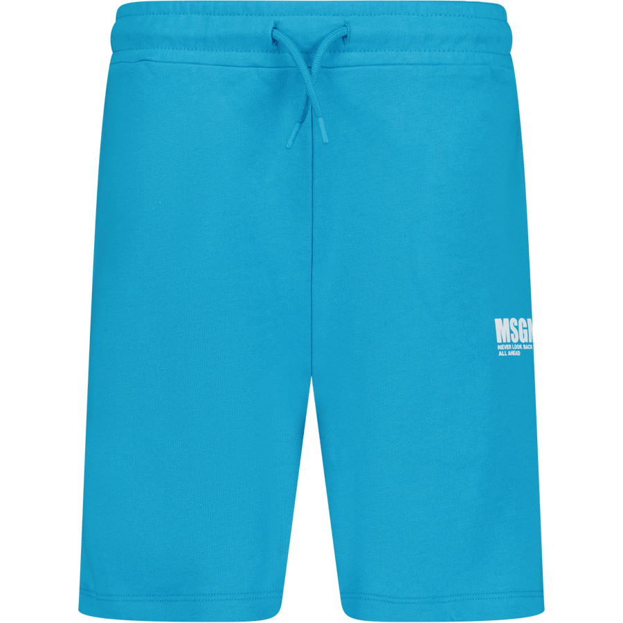 MSGM Kinder Shorts Turquoise 4Y