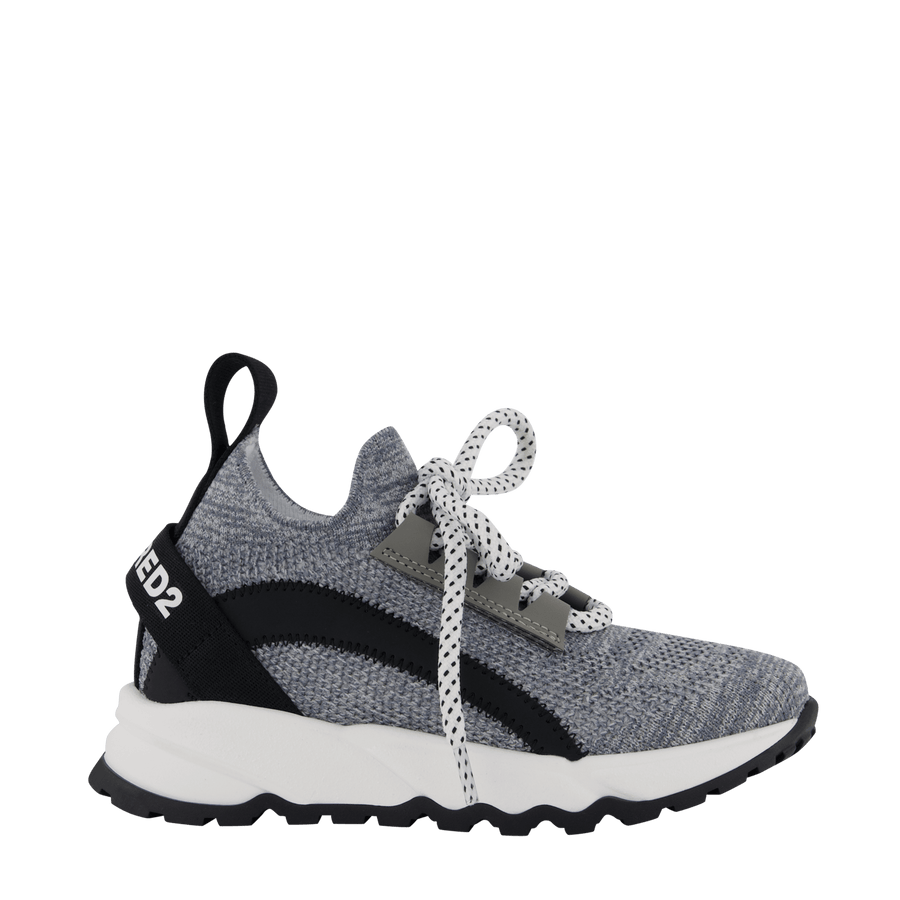Dsquared2 Kinder Unisex Sneakers Grijs