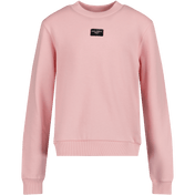 Maglione di Dolce & Gabbana per bambini rosa chiaro
