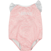 Versace neonato da nuoto da bagno rosa chiaro