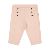Chloe Baby Girl Pants de color rosa claro