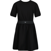 Dětské šaty Dolce & Gabbana černé