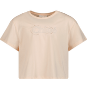 T-shirt per ragazze Chloe per bambini rosa chiaro
