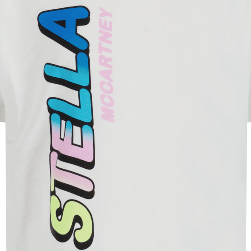 Stella McCartney Kinder Meisjes T-Shirt Wit