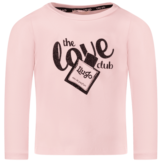 Liu Jo Kinder Meisjes T-Shirt Licht Roze 2Y