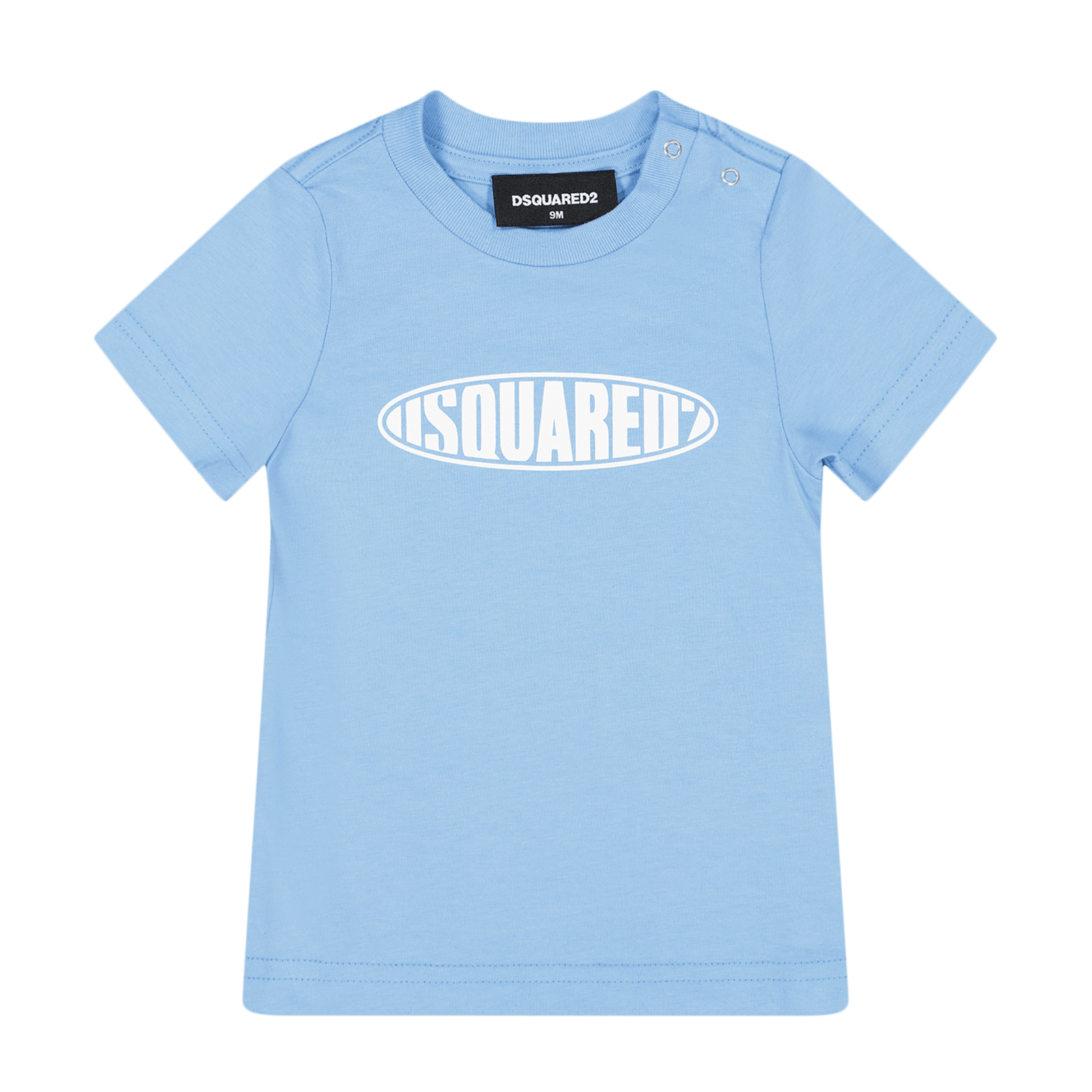 Dsquared2 Baby Unisex T-Shirt Licht Blauw 3 mnd