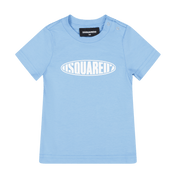 Dsquared2 Baby Unisex Camiseta azul claro