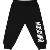 Moschino Baby Unisex pantaloni neri
