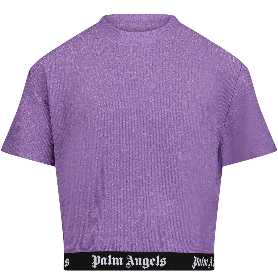 Palm Angels Girls T-Shirt Lila