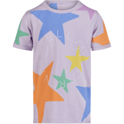 Camiseta de chicas para niños de Stella McCartney Lila