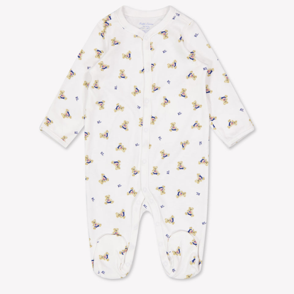 Ralph Lauren bebe Chicos Mono corto en Blanco