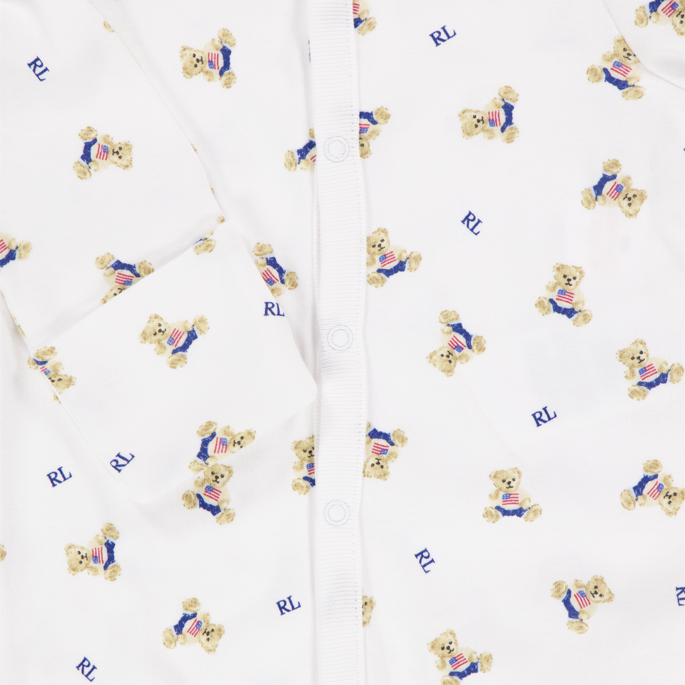 Ralph Lauren bebe Chicos Mono corto en Blanco