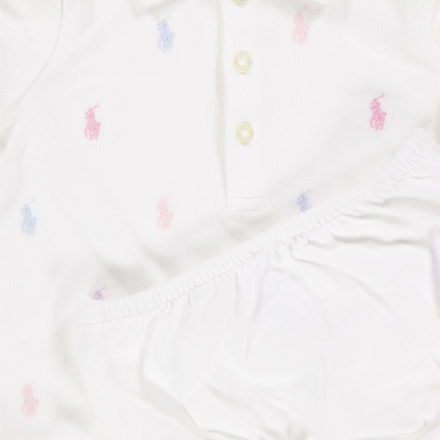 Ralph Lauren bebe Chicas Vístete Blanco
