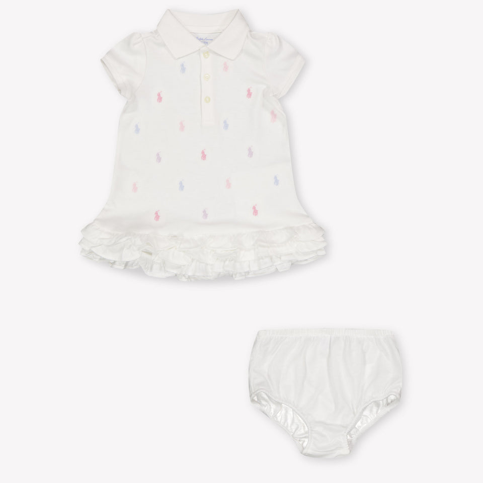Ralph Lauren Baby Meisjes Jurk In Wit